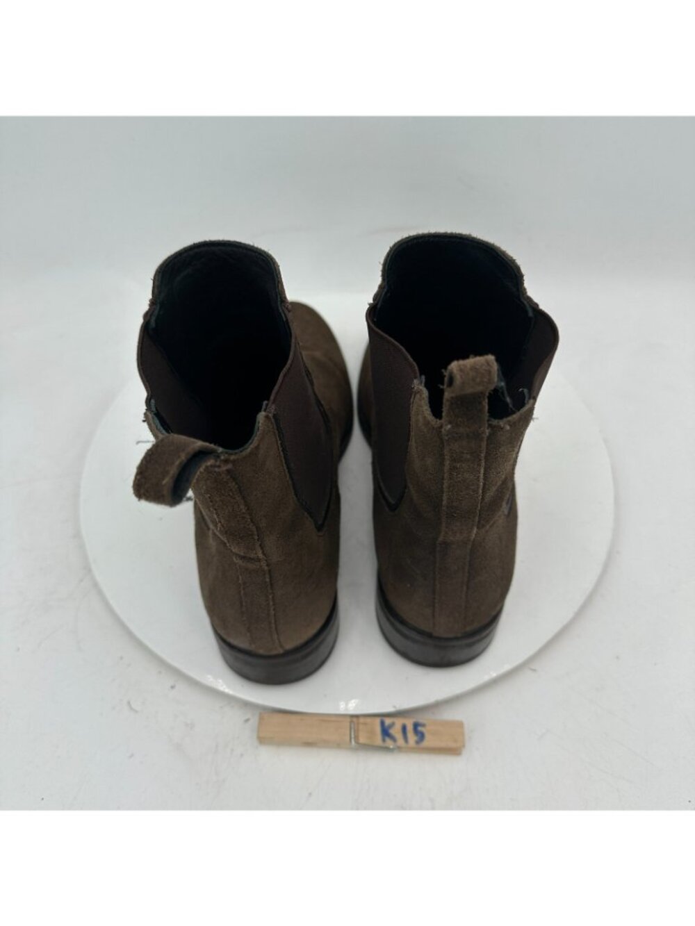 Thursday Boot Co Women Size 8 Brown Suede Leather Side Elastic Chelsea Boot - Picture 9 of 11